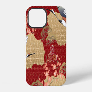 Funda Para iPhone 12 Kimono Japonés Flores de Cerezo