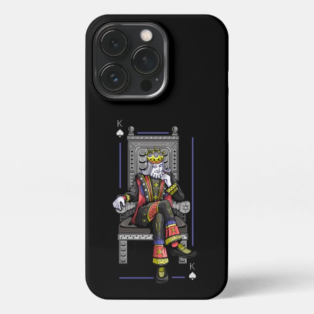 Funda Para iPhone King de la tarjeta (Reverso)