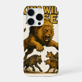 Funda Para iPhone 16 Pro King Will Rise | Motivational Lion Art