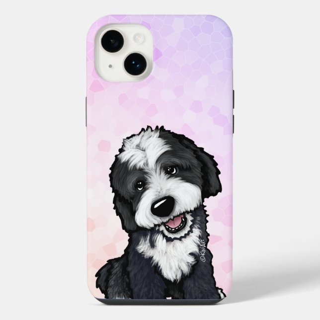 Funda Para iPhone KiniArt Bernadoodle (Reverso)
