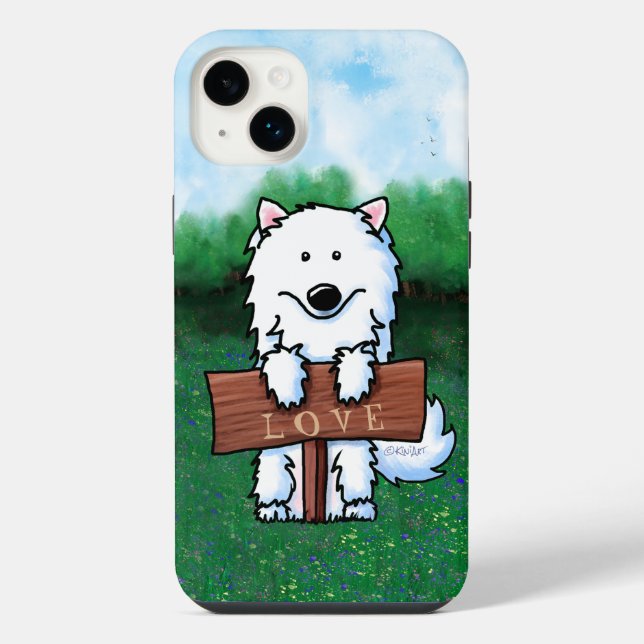 Funda Para iPhone KiniArt Samoyed (Reverso)