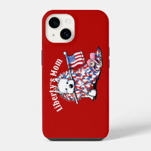 Funda Para iPhone 14 KiniArt Westie Liberty Portrait
