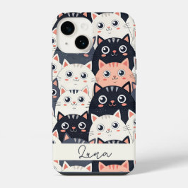 Funda Para iPhone 14 Kitty Kat Kaleidoscope