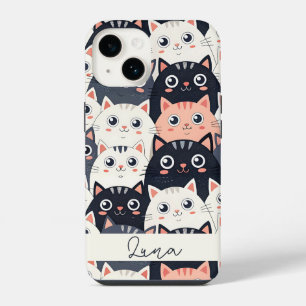 Funda Para iPhone 14 Kitty Kat Kaleidoscope