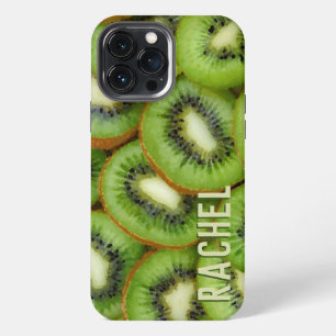 Funda Para iPhone 13 Pro Max Kiwi Fruit Green Custom Name