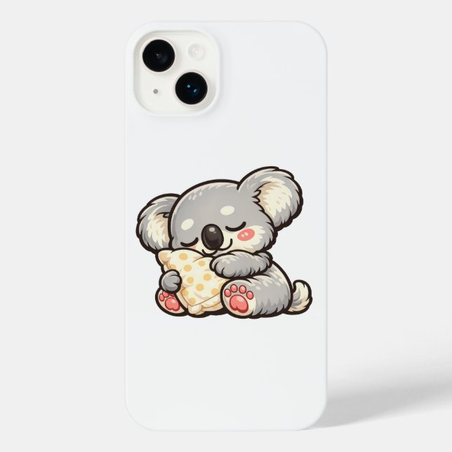 Funda Para iPhone Koala Dormido Adorable con Almohada (Reverso )