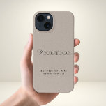 Kraft Style Business Long Personalizado Logo Texto<br><div class="desc">Promociona tu negocio con este estuche para iPhone genial,  con fondo de estilo kraft,  logotipo personalizado y texto. Añade fácilmente tus detalles haciendo clic en la opción "personalizar".</div>