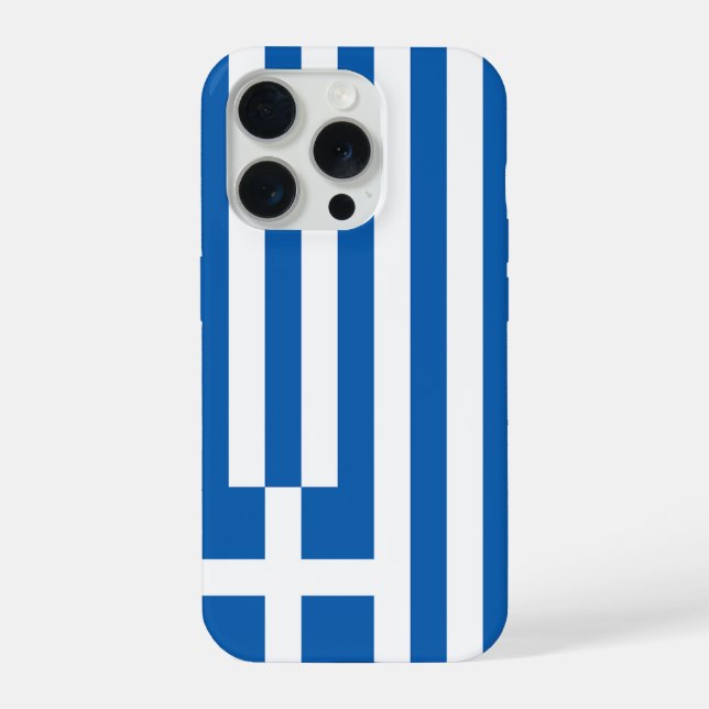 Funda Para iPhone La bandera de Grecia  (Reverso )