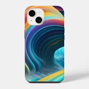 Funda Para iPhone 14 La brillante y brillante cascada arcoiris