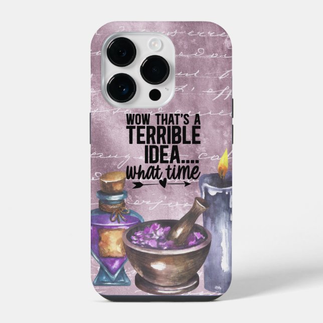 Funda Para iPhone La bruja es graciosamente bruñida (Reverso )