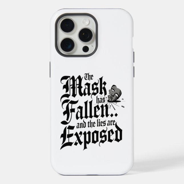 Funda Para iPhone La caída de la máscara de la humanidad (Reverso )