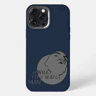 Funda Para iPhone 13 Pro Max la etiqueta azul grises Mug Shot Yo Man What You W