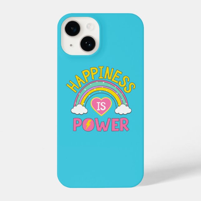 Funda Para iPhone La felicidad es el arcoiris del poder (Reverso )