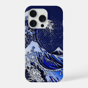 La Gran Ola Hokusai Chrome Carbono Estilo