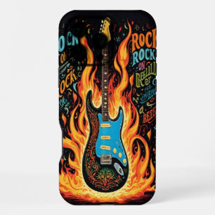 Funda Para iPhone 16 Pro Max La guitarra eléctrica enciende la vibrante creativ