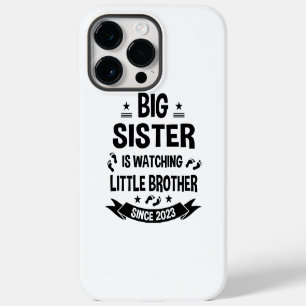 Funda Para iPhone 14 Pro Max La hermana menor cuida del hermano mayor en