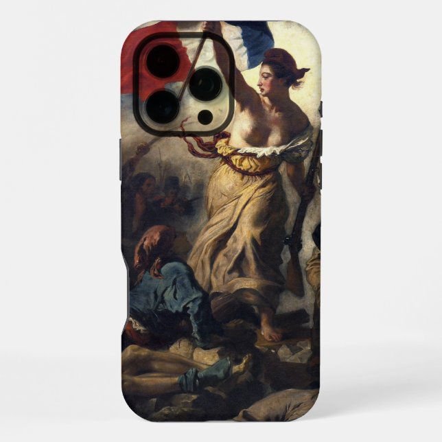 Funda Para iPhone La libertad como líder del pueblo (Reverso )