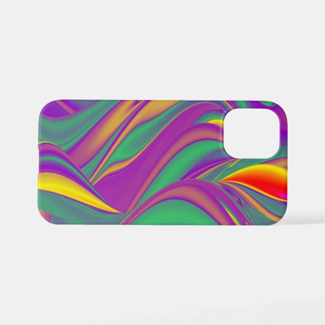 Funda Para iPhone La magia de los colores abstracta el arte pluviomé (Reverso Horizontal)