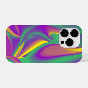 Funda Para iPhone 14 Pro La magia de los colores abstracta el arte pluviomé