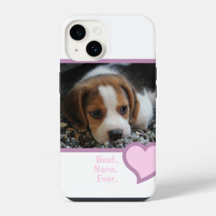 FUNDA PARA iPhone 14 LA MEJOR NANA DEL MUNDO CON CORAZÓN ROSA Y FOTO DE