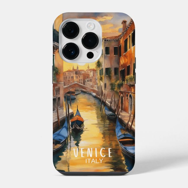 Funda Para iPhone La misteriosa puesta de sol en Venecia (Reverso )