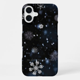 Funda Para iPhone 16 Plus La Navidad de SlipperyJoe invernal mágica pacífica