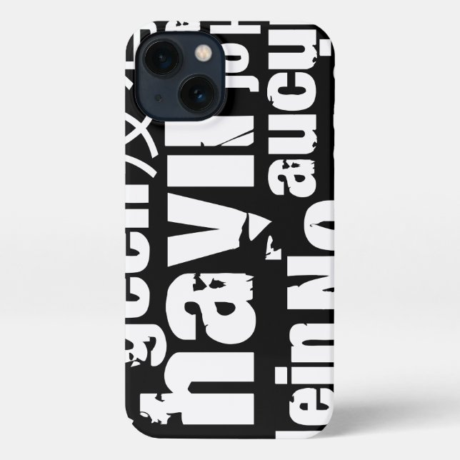 Funda Para iPhone La palabra "No" en diferentes idiomas (Reverso )