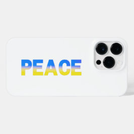Funda Para iPhone 14 Pro Max La paz azul y amarilla Ucrania inspirada en el min