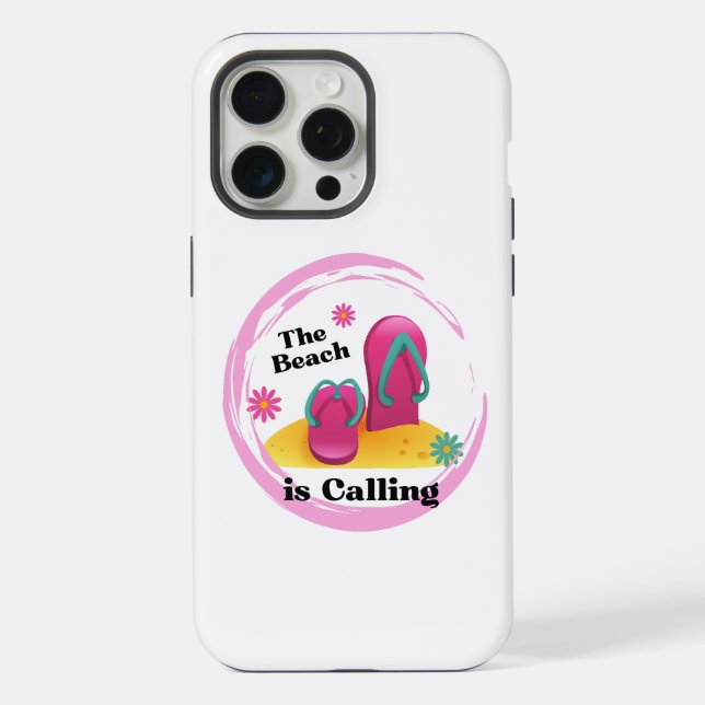 Funda Para iPhone la playa está llamando (Reverso )