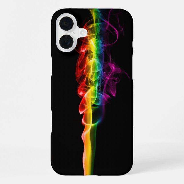 Funda Para iPhone La pluma de energía de arcoíris de SlipperyJoe atr (Reverso )