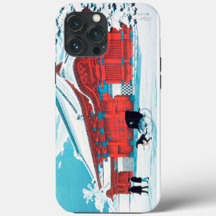 Funda Para iPhone 13 Pro Max La Puerta Roja del Hongo en Nieve por Hiroaki Taka