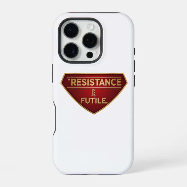 Funda Para iPhone La Resistencia Es Inútil (Reverso )