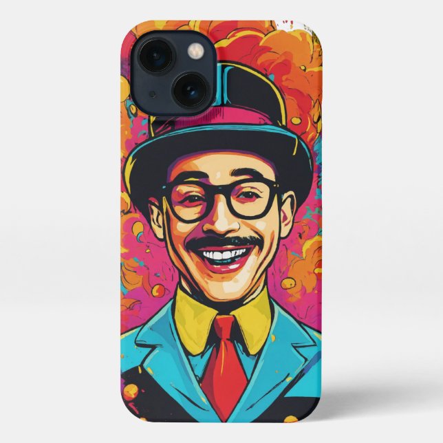Funda Para iPhone La risa lasciva de Pee Wee" (Reverso )