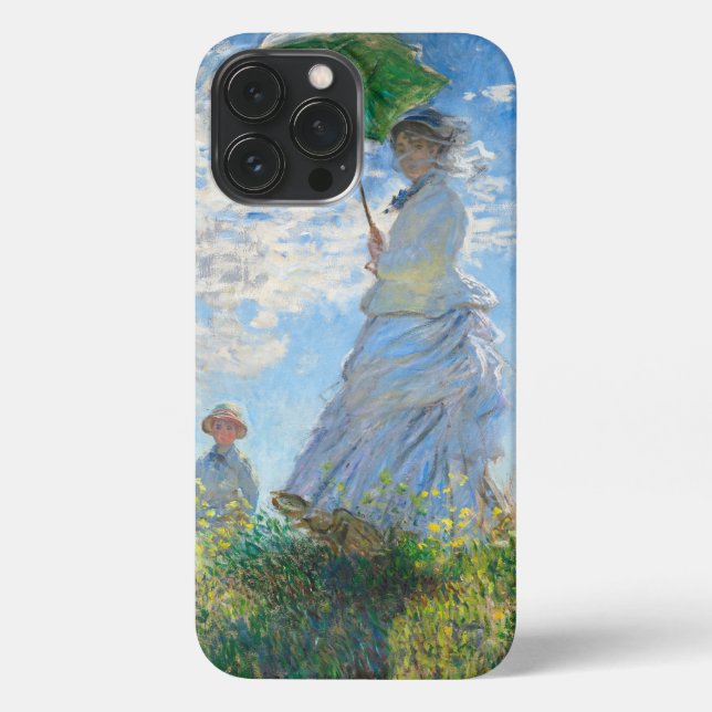 Funda Para iPhone La señora Monet de Claude Monet y su hijo (Reverso )