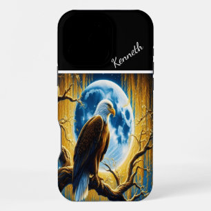 Funda Para iPhone 16 Pro Max La silueta de Eagle en Golden Willow