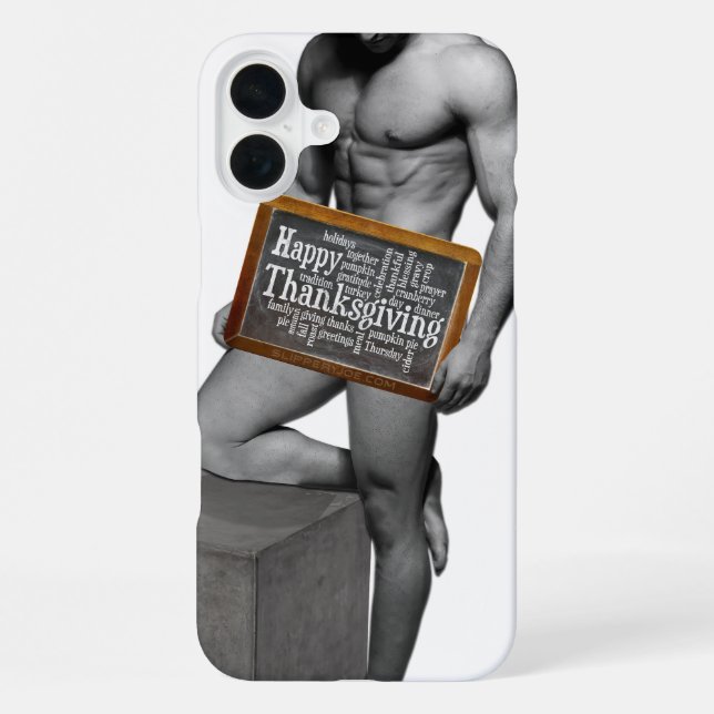 Funda Para iPhone La tradición de Acción de Gracias de SlipperyJoe's (Reverso )