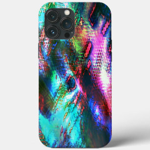 Funda Para iPhone 13 Pro Max La última imagen reciclada, textura coloreada viej