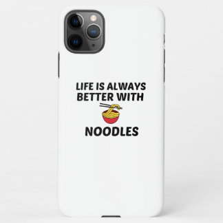 FUNDA PARA iPhone 11Pro MAX LA VIDA DE NOODLES ES MEJOR