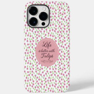 Funda Para iPhone 14 Pro Max La vida es mejor con Tulips - Patrones