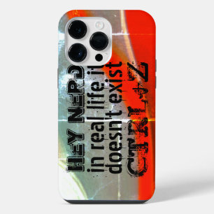 Funda Para iPhone 14 Pro Max La vida real no hay deshacer, versión friki - rojo