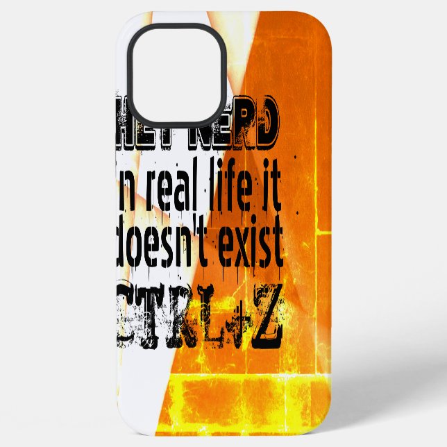 Funda Para iPhone La vida real no tiene deshacer, versión nerd - nar (Reverso )