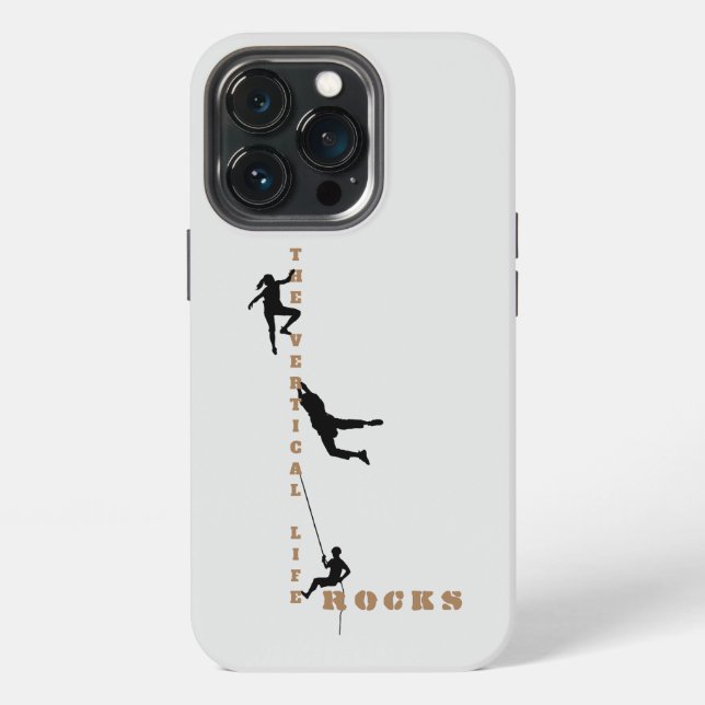 Funda Para iPhone La Vida Vertical - Diseño de Escalada en Roca Case (Reverso )