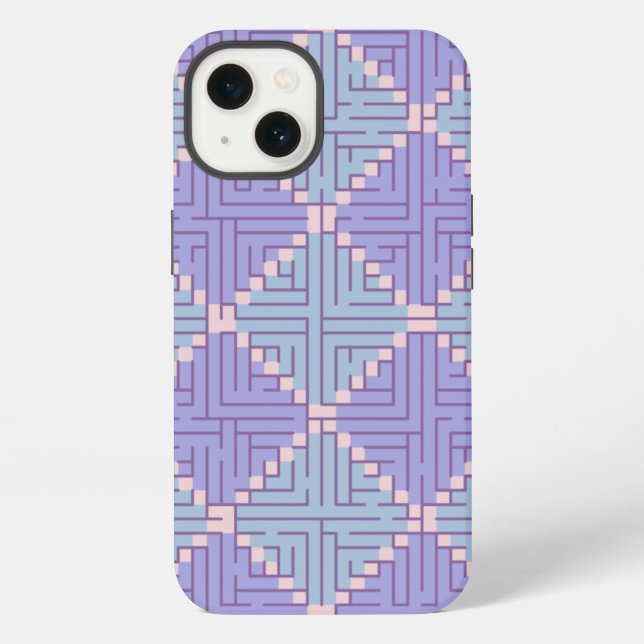 Funda Para iPhone Laberinto Patchwork (Reverso )