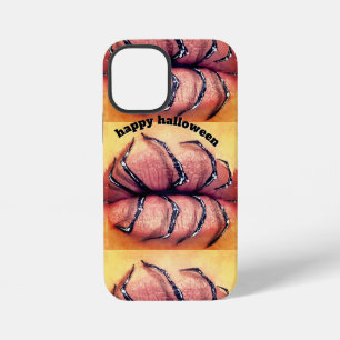 Funda Para iPhone 12 Mini Labios con Línea Negra Gruesa – Arte de Labios Min