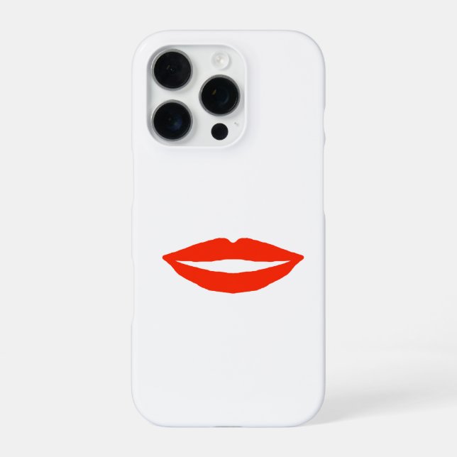 Funda Para iPhone Labios rojos (Reverso)