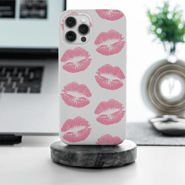 Funda Para iPhone Labios Rosados, Patrón De Labios, Palo De Labios R (Subido por el creador)