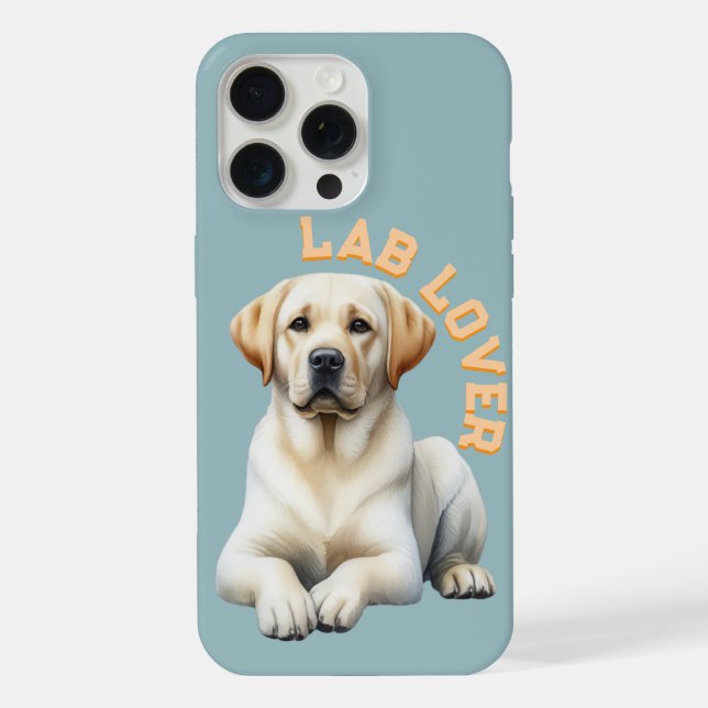 Funda Para iPhone Labrador recuperador de perro amante (Reverso )