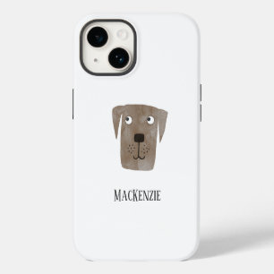 Funda Para iPhone 14 Labrador Retriever de chocolate personalizado para