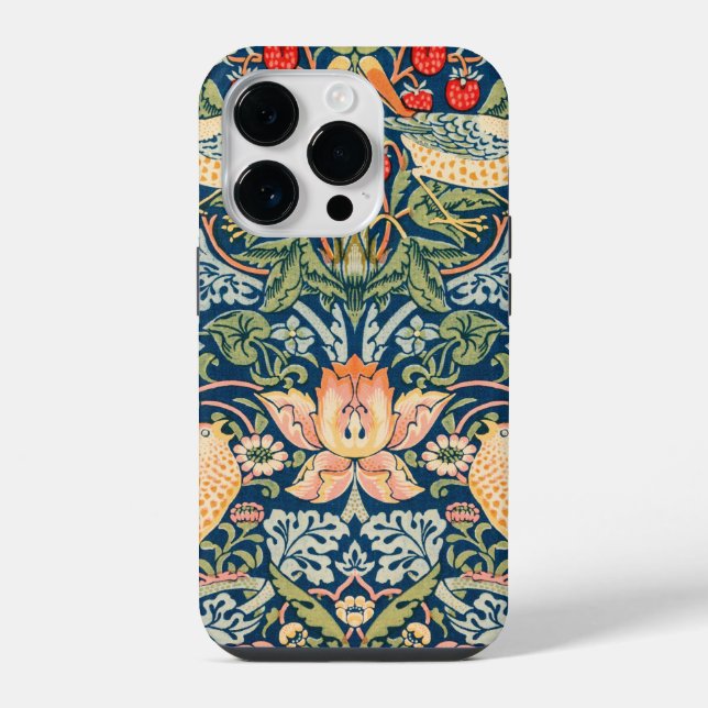 Funda Para iPhone Ladrón de Fresas de William Morris (Reverso )