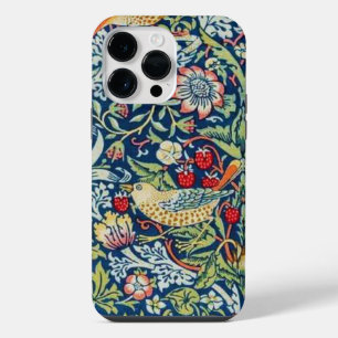 Funda Para iPhone 14 Pro Max Ladrón de fresas pájaro William Morris